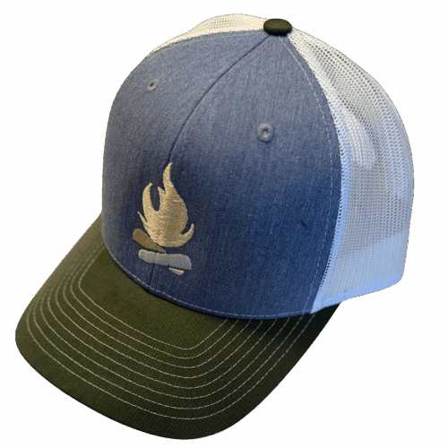 Premier Hat - Denim/White